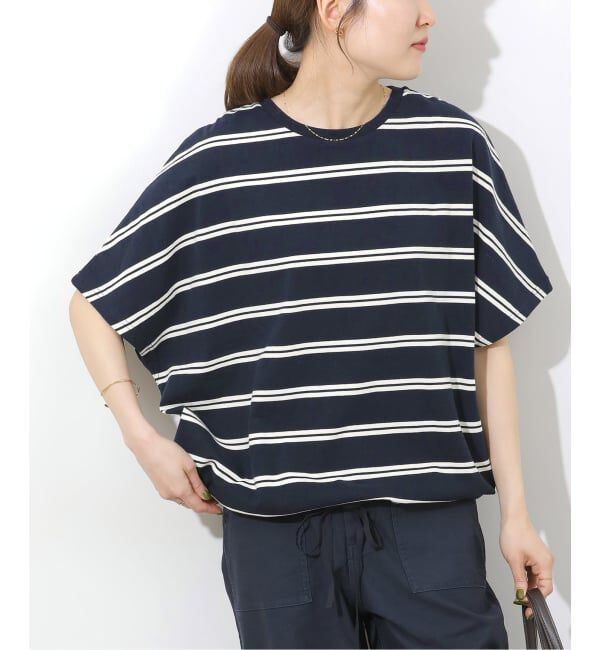 JOURNAL STANDARD relume「《追加3》フレンチスリーブボーダーTシャツ」|Tシャツ・カットソー|