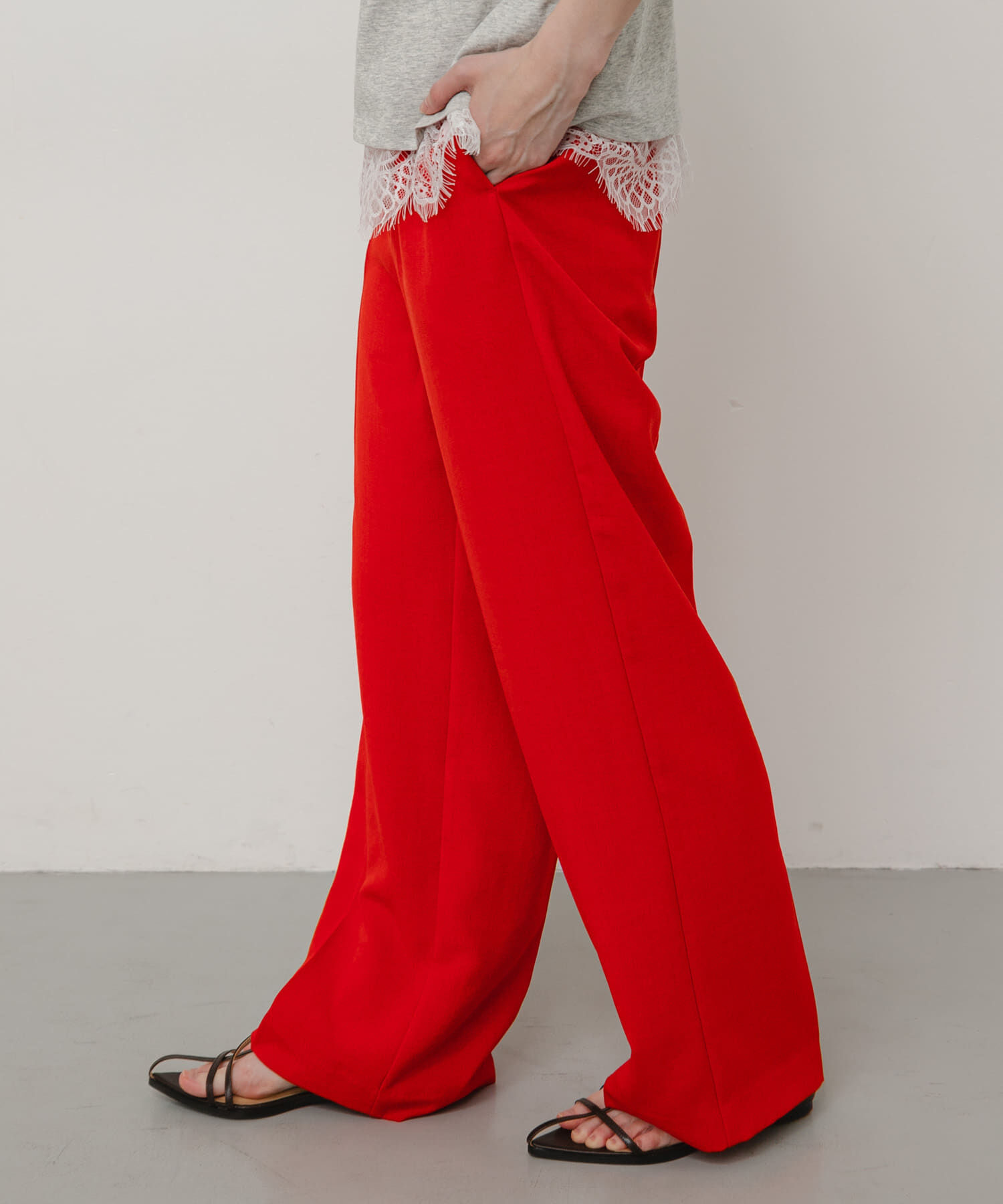 SENSE OF PLACE by URBAN RESEARCH「『一部WEB限定』『UR TECH DRYLUXE』リネンライクワイドパンツ」|その他|