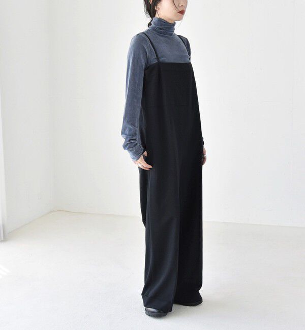 quaranciel「quaranciel:〈手洗い可能〉キャミ ワイド サロペット（セットアップ対応）」|オールインワン|
