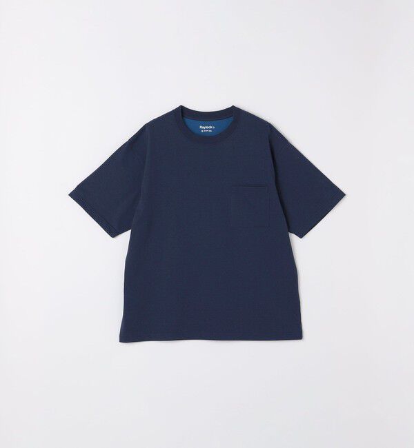 SHIPS any「SHIPS any:〈接触冷感/吸水速乾/UVカット/遮熱〉Raylock ダブルフェイス ポケット Tシャツ」|Tシャツ・カットソー|