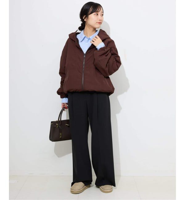 SLOBE IENA「《WEB限定/4サイズ展開/追加予約》TRワイドトラウザー」|スラックス|