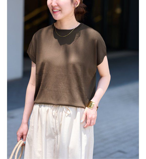 JOURNAL STANDARD relume「《追加4》接触冷感 / ウォッシャブルクールプルオーバー」|ニット・セーター|ブラウン