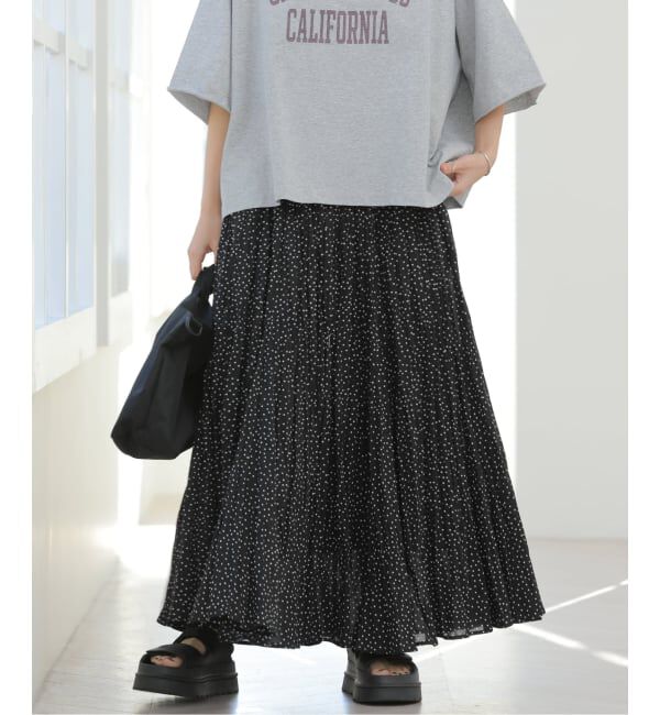 JOURNAL STANDARD relume「コットンボイルクリンクルマーメイドスカート（ドット柄）」|スカート|
