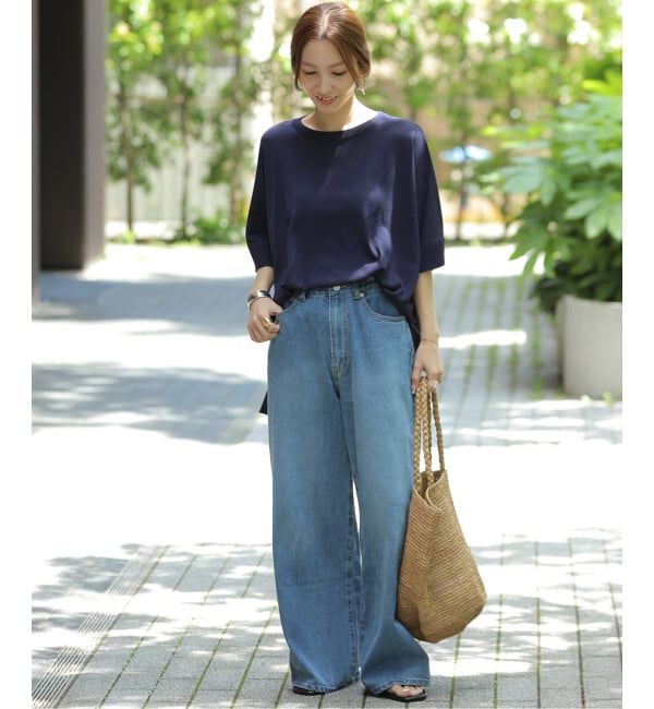 JOURNAL STANDARD relume「《一部WEB限定追加7 / 新色》接触冷感/ウォッシャブルクールポンチョプルオーバー」|ニット・セーター|