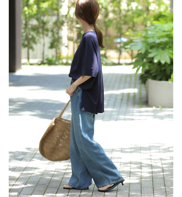 JOURNAL STANDARD relume「《一部WEB限定追加7 / 新色》接触冷感/ウォッシャブルクールポンチョプルオーバー」|ニット・セーター|