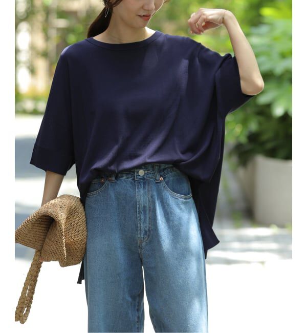 JOURNAL STANDARD relume「《一部WEB限定追加7 / 新色》接触冷感/ウォッシャブルクールポンチョプルオーバー」|ニット・セーター|