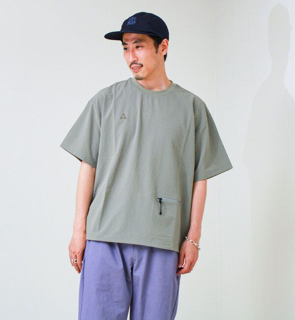 GLOSTER「【GERRY/ジェリー】Seersucker Vent Mesh S/S PO Shirt」|シャツ・ブラウス|