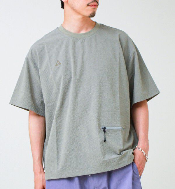 GLOSTER「【GERRY/ジェリー】Seersucker Vent Mesh S/S PO Shirt」|シャツ・ブラウス|