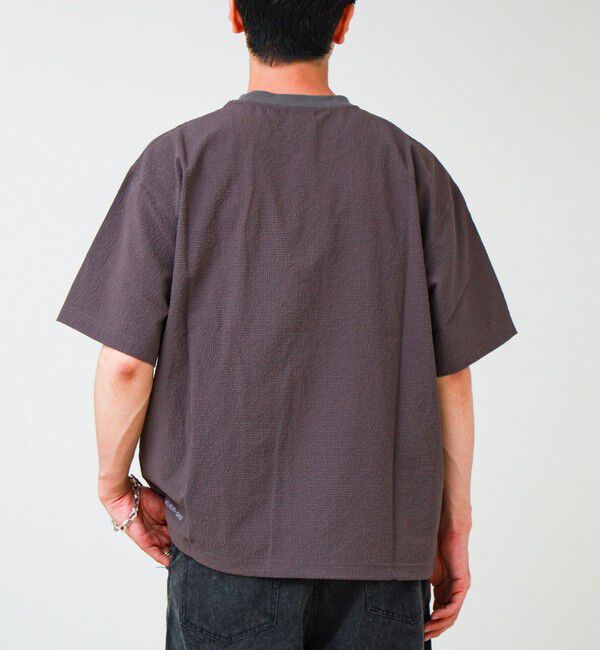 GLOSTER「【GERRY/ジェリー】Seersucker Vent Mesh S/S PO Shirt」|シャツ・ブラウス|