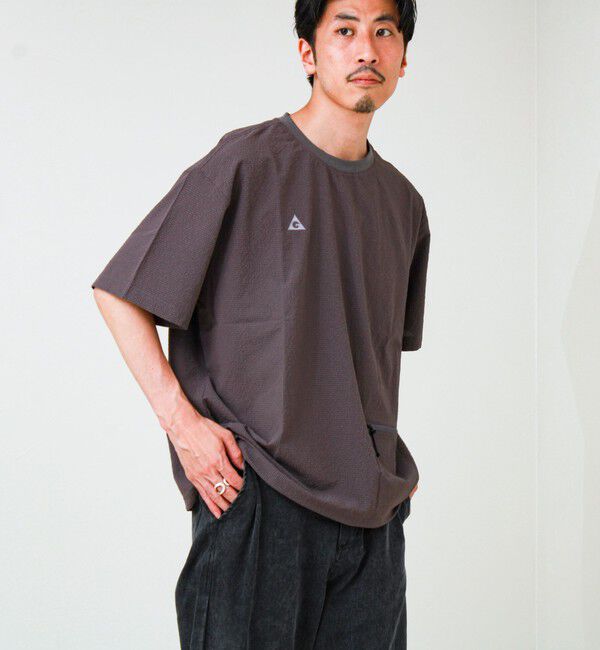 GLOSTER「【GERRY/ジェリー】Seersucker Vent Mesh S/S PO Shirt」|シャツ・ブラウス|