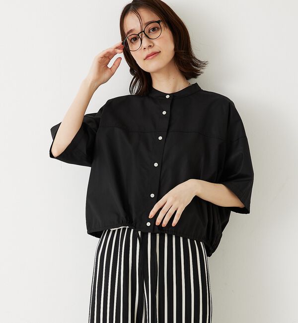 abahouse mavie「ドロストショートシャツ」|シャツ・ブラウス|
