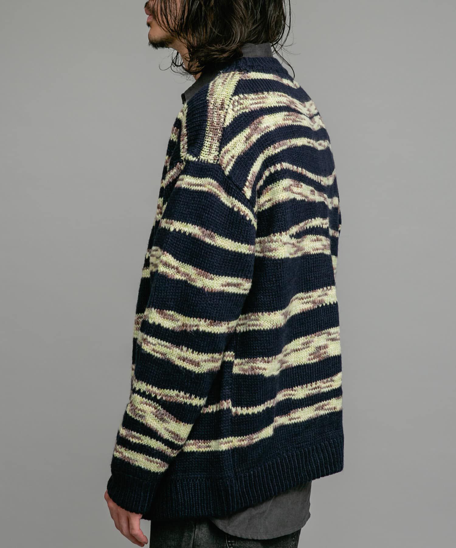 Sonny Label 「ウール混スペースダイニットカーディガン」|カーディガン|