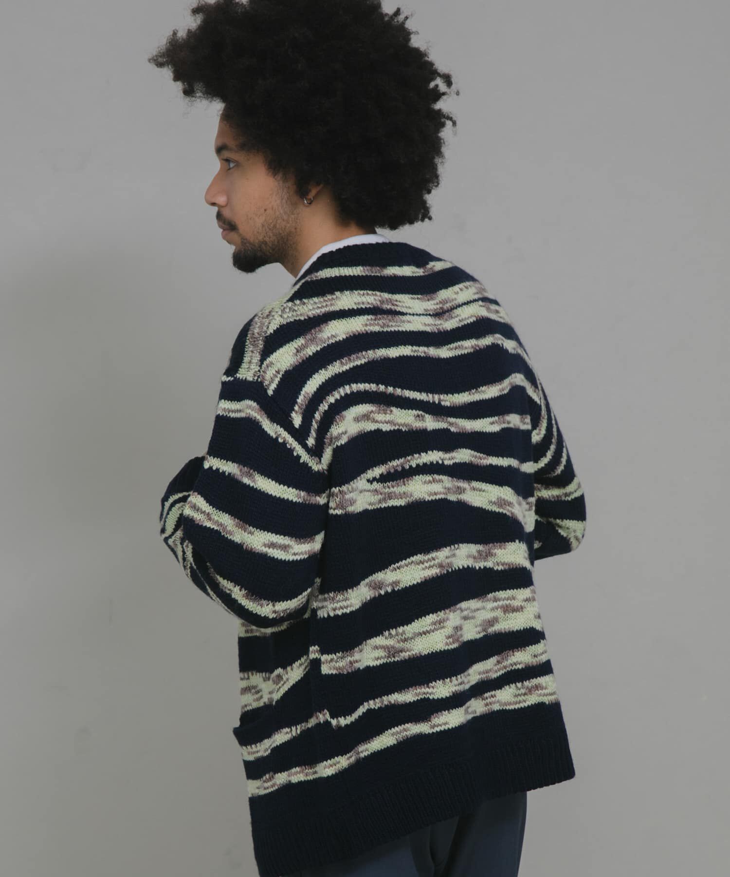 Sonny Label 「ウール混スペースダイニットカーディガン」|カーディガン|