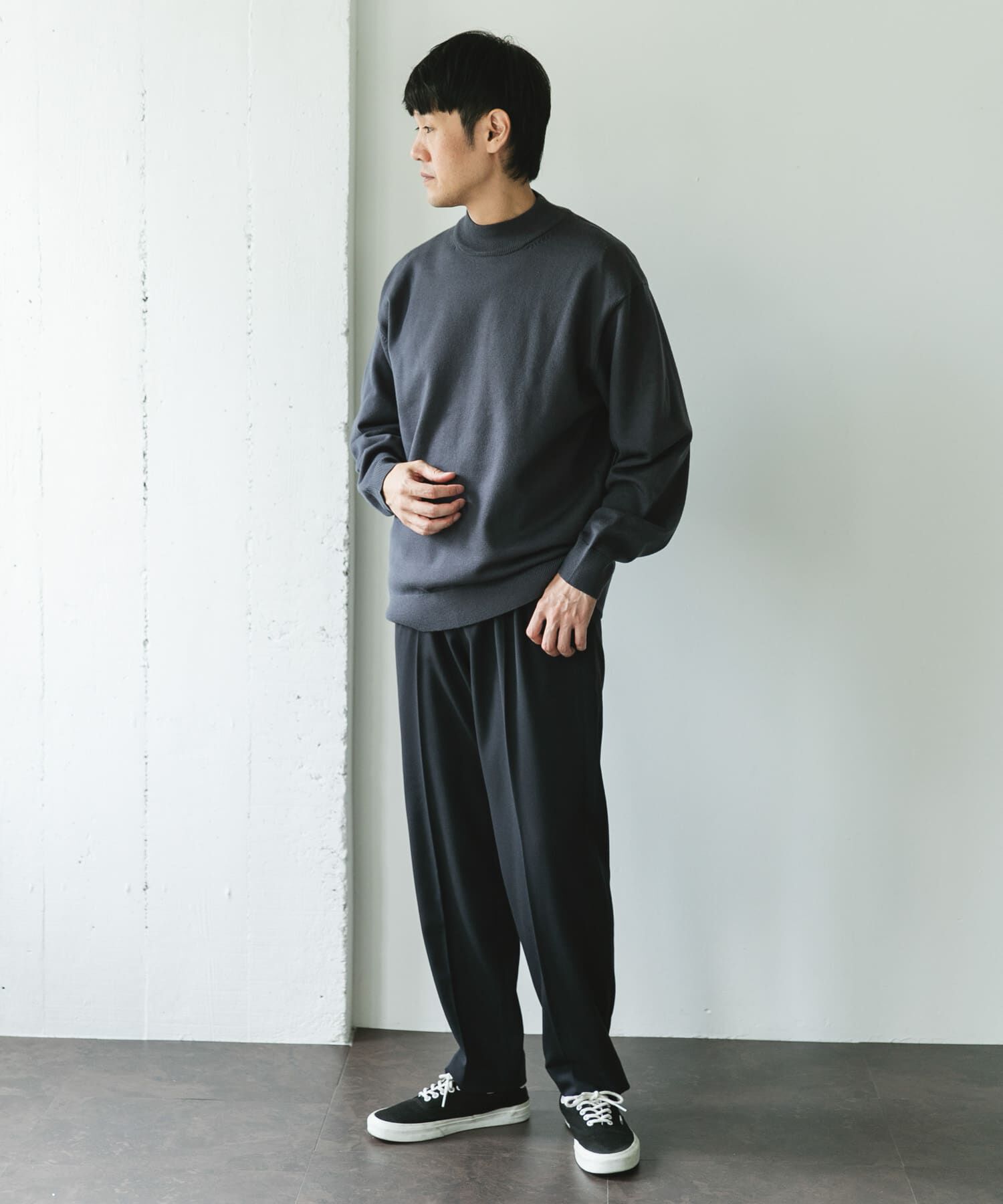 URBAN RESEARCH DOORS「『仁村紗和さん着用』『UR TECH 200日ニット』 モックネック」|ニット・セーター|