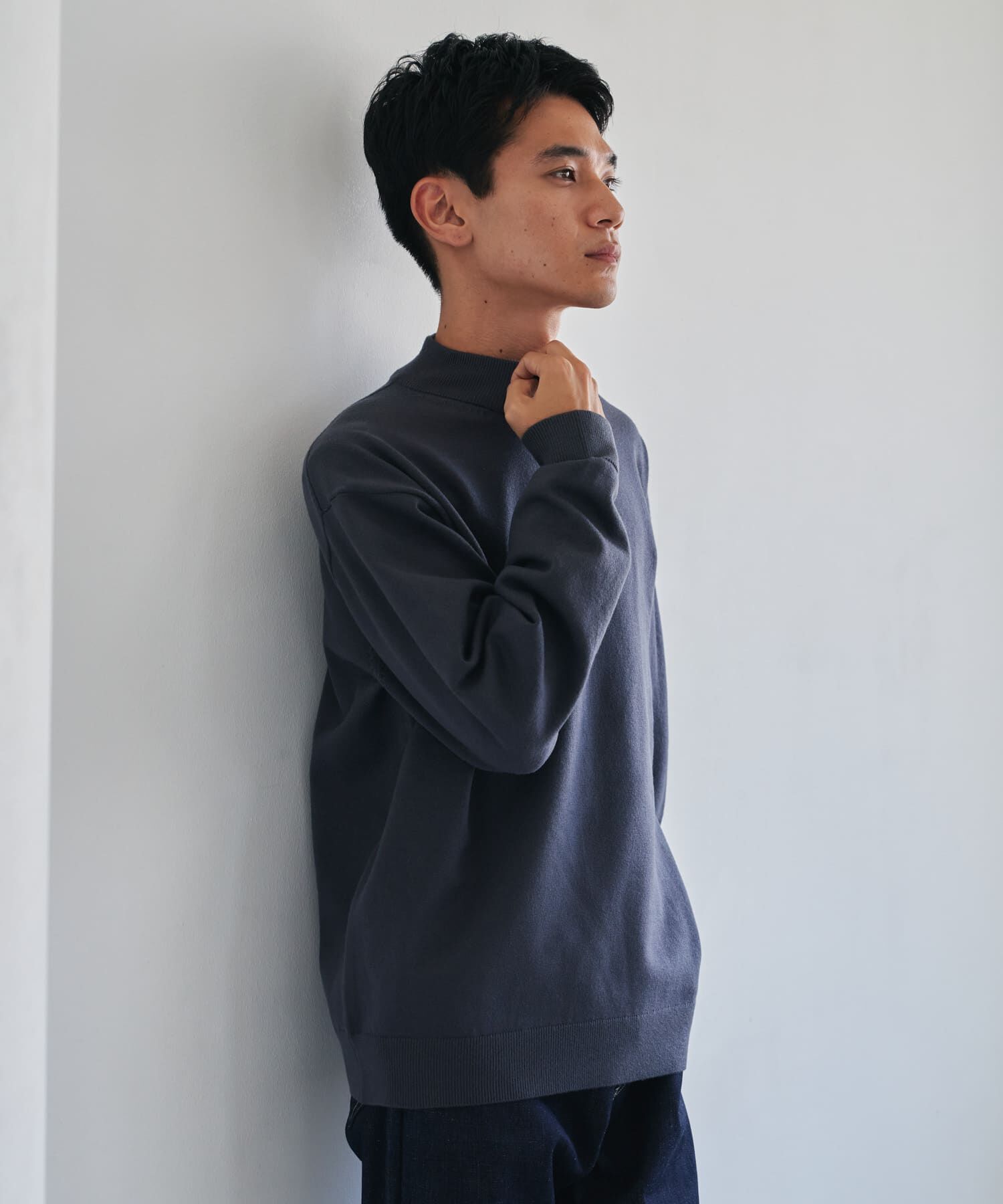 URBAN RESEARCH DOORS「『仁村紗和さん着用』『UR TECH 200日ニット』 モックネック」|ニット・セーター|