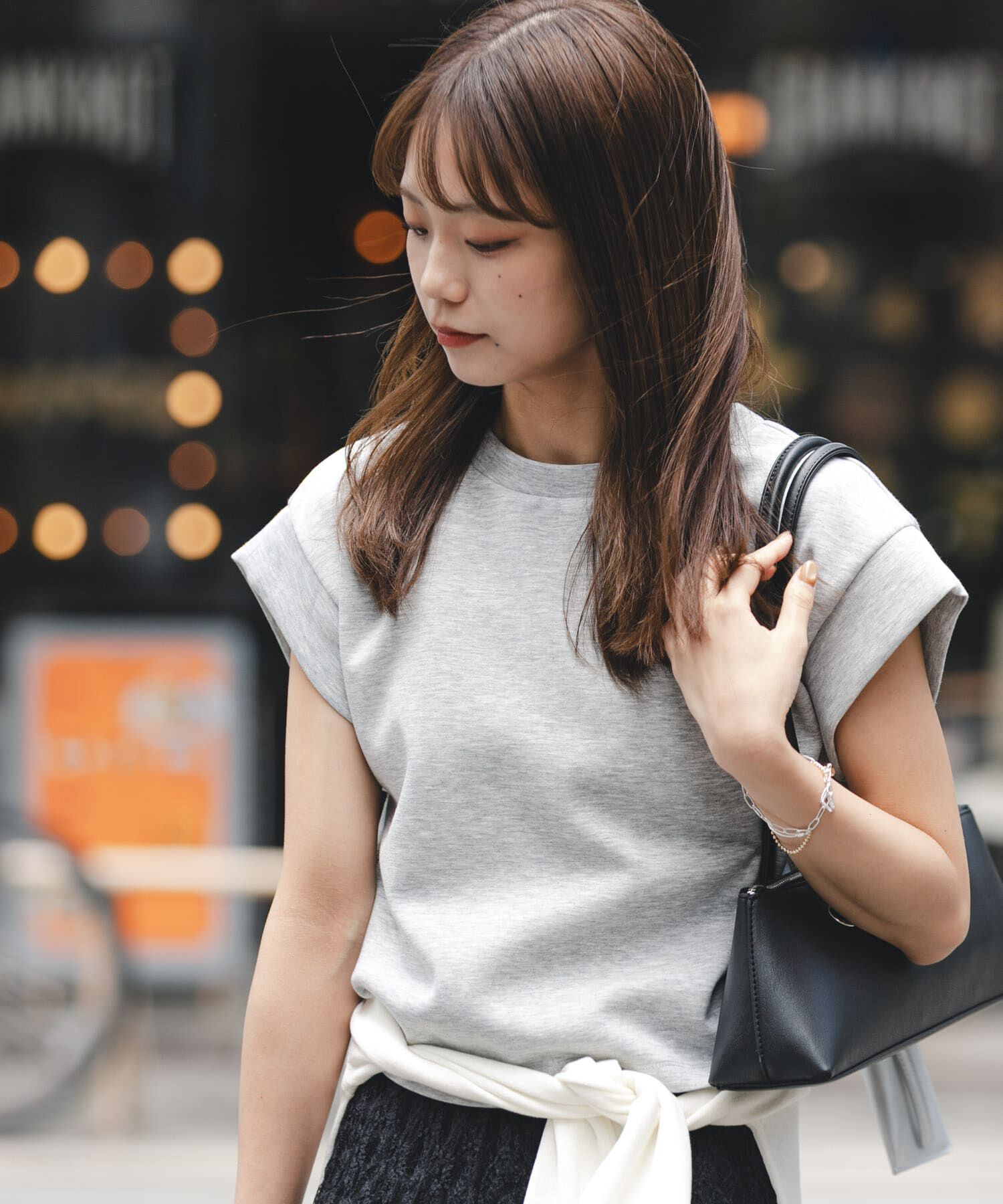 SENSE OF PLACE by URBAN RESEARCH「モチモチポンチTシャツ」|Tシャツ・カットソー|グレー