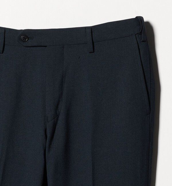 UNITED ARROWS green label relaxing「A+ COOL ポリエステル バーズアイ スタンダード アジャスター NP スラックス -ウォッシャブル・ストレッチ」|スラックス|