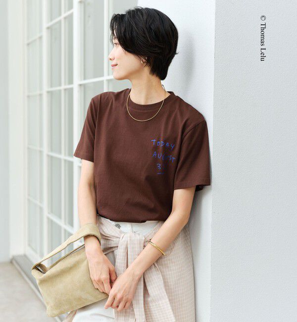 UNITED ARROWS green label relaxing「【別注】＜Thomas Lelu＞サインアート 半袖 Tシャツ カットソー」|Tシャツ・カットソー|