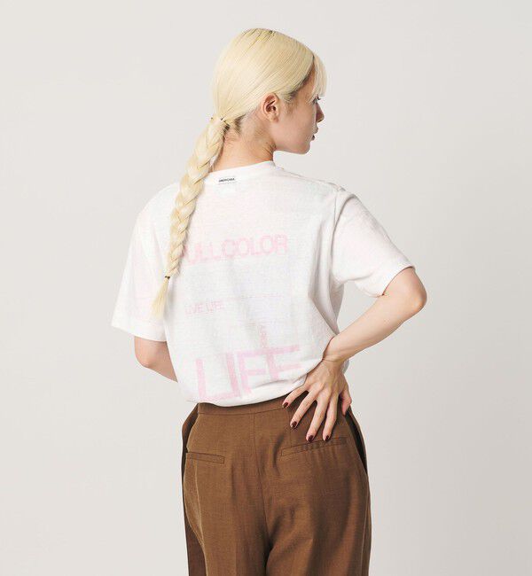 BEAUTY&YOUTH UNITED ARROWS「＜Americana＞ロゴ プリント Tシャツ」|Tシャツ・カットソー|WHITE