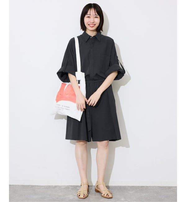 SLOBE IENA「《接触冷感》HTウェザールーズバミューダサロペ」|オールインワン|