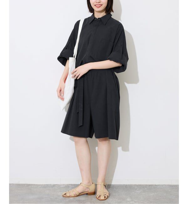 SLOBE IENA「《接触冷感》HTウェザールーズバミューダサロペ」|オールインワン|