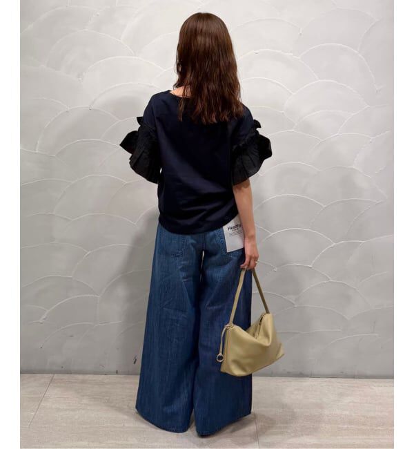 SLOBE IENA「《汗染み防止》フリルスリーブプルオーバー」|Tシャツ・カットソー|