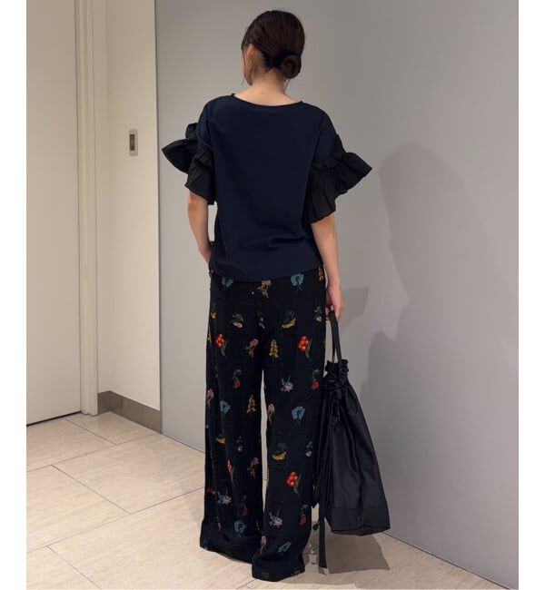 SLOBE IENA「《汗染み防止》フリルスリーブプルオーバー」|Tシャツ・カットソー|