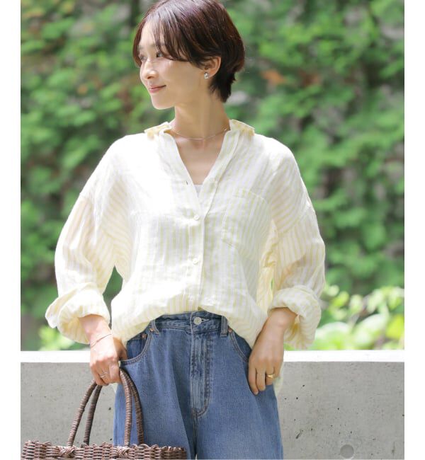 JOURNAL STANDARD relume「No.66フレンチリネンビッグスキッパー」|シャツ・ブラウス|