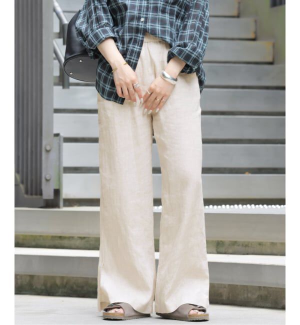 JOURNAL STANDARD relume「《追加8》麻スリットイージーパンツ」|その他|