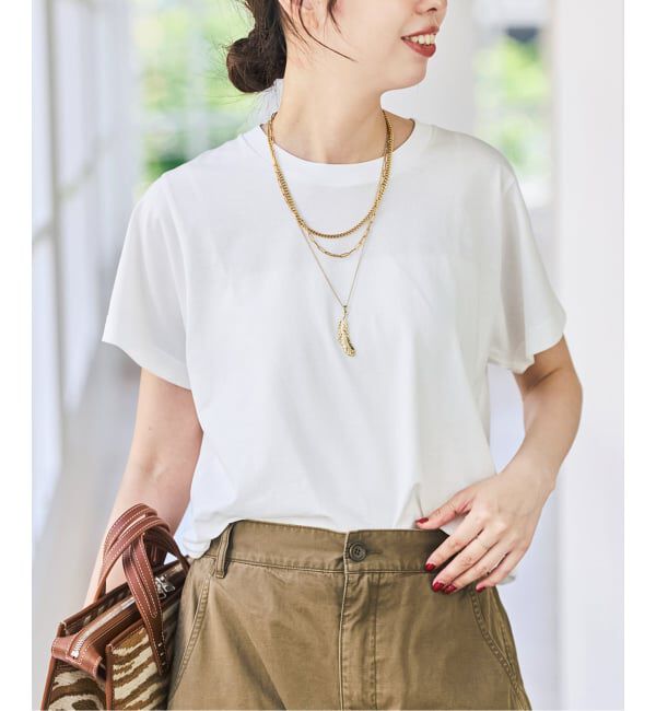 Spick and Span「汗染み防止ファインコットンTシャツ」|Tシャツ・カットソー|