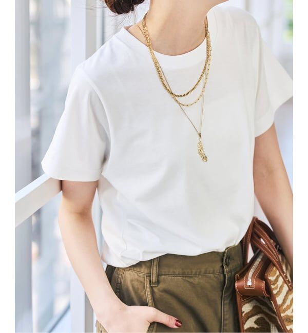 Spick and Span「汗染み防止ファインコットンTシャツ」|Tシャツ・カットソー|