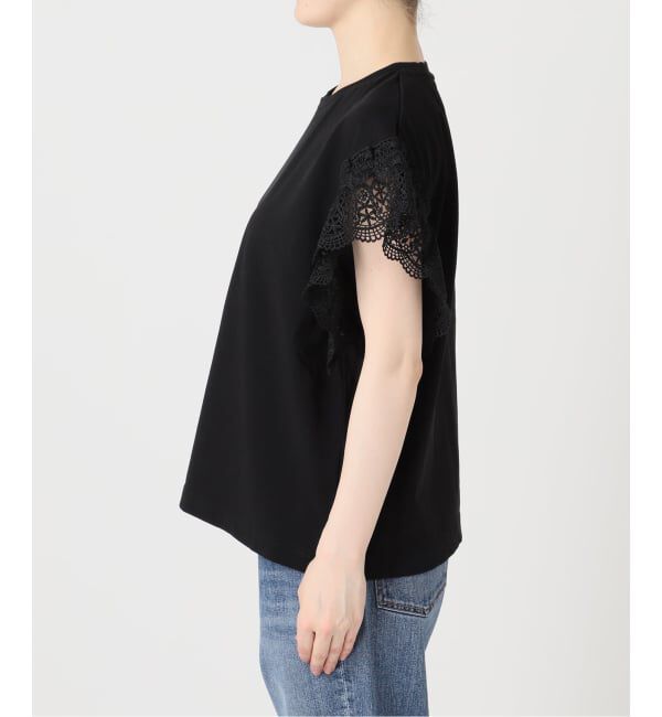 Spick and Span「《追加》ケミカルレーススリーブプルオーバー」|Tシャツ・カットソー|