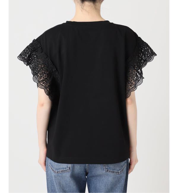 Spick and Span「《追加》ケミカルレーススリーブプルオーバー」|Tシャツ・カットソー|