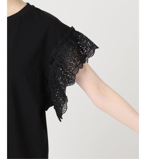 Spick and Span「《追加》ケミカルレーススリーブプルオーバー」|Tシャツ・カットソー|