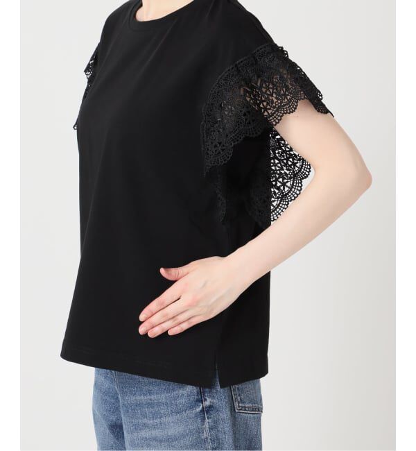 Spick and Span「《追加》ケミカルレーススリーブプルオーバー」|Tシャツ・カットソー|