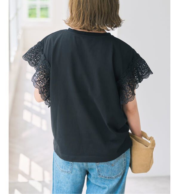 Spick and Span「《追加》ケミカルレーススリーブプルオーバー」|Tシャツ・カットソー|