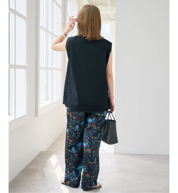 Spick and Span「《追加》汗染み防止ファインコットンノースリTシャツ」|Tシャツ・カットソー|