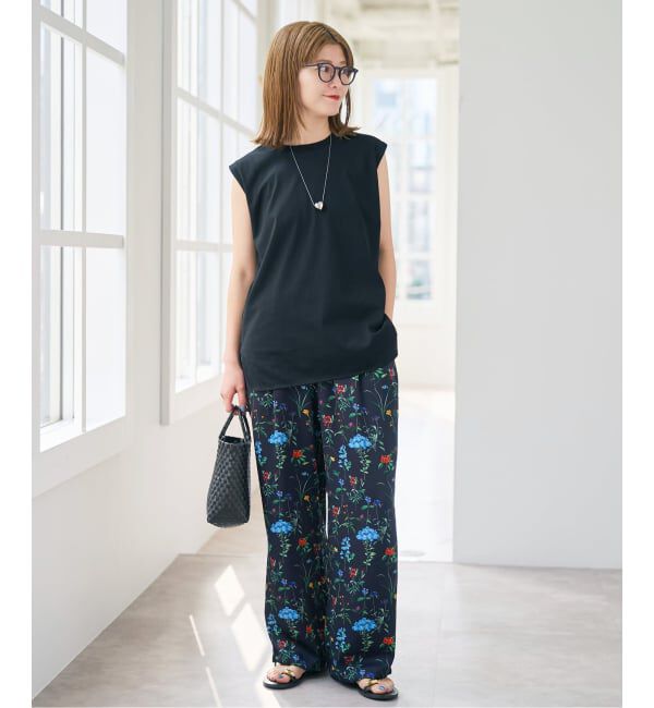 Spick and Span「《追加》汗染み防止ファインコットンノースリTシャツ」|Tシャツ・カットソー|