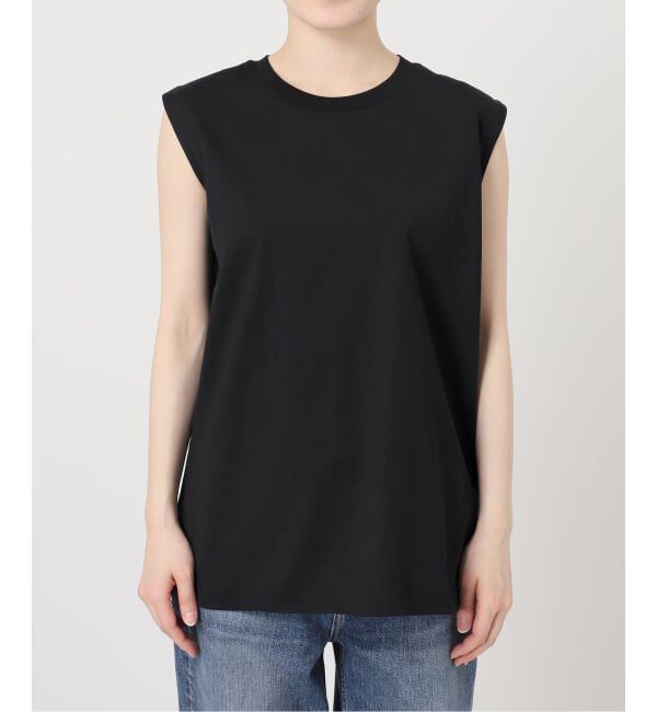 Spick and Span「《追加》汗染み防止ファインコットンノースリTシャツ」|Tシャツ・カットソー|