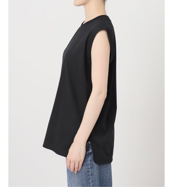 Spick and Span「《追加》汗染み防止ファインコットンノースリTシャツ」|Tシャツ・カットソー|