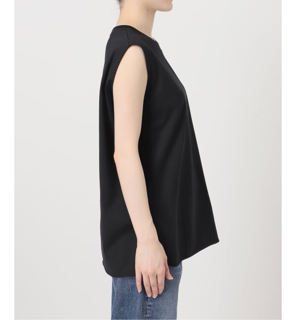 Spick and Span「《追加》汗染み防止ファインコットンノースリTシャツ」|Tシャツ・カットソー|