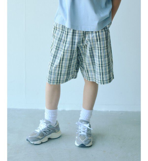 UNITED ARROWS green label relaxing「チェック ハーフパンツ キッズ / 140cm―160cm」|その他|OFF WHITE