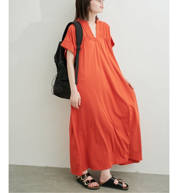 SLOBE IENA「《WEB・一部店舗限定カラーあり》スキッパーワンピース」|ワンピース|