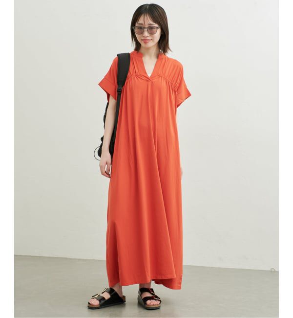 SLOBE IENA「《WEB・一部店舗限定カラーあり》スキッパーワンピース」|ワンピース|
