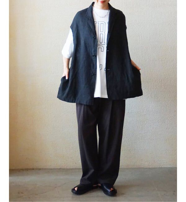 journal standard luxe「ライトツイル タックテーパーパンツ」|スラックス|