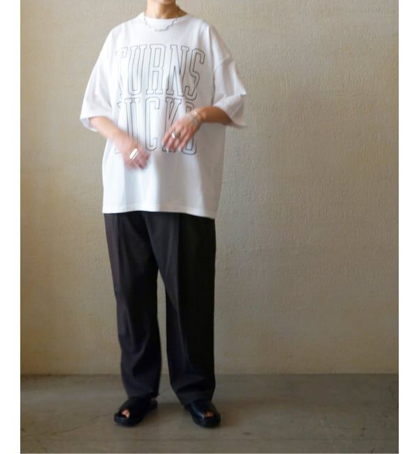journal standard luxe「ライトツイル タックテーパーパンツ」|スラックス|