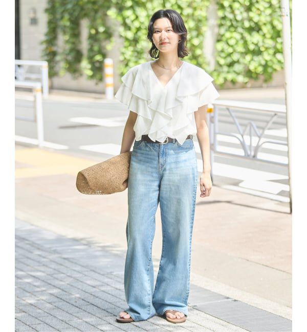 JOURNAL STANDARD「キョウネンコットンボイルフリル ブラウス」|シャツ・ブラウス|