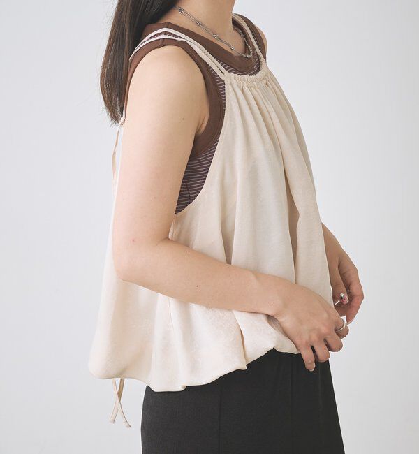  「B ボーダーカップ付きタンクトップ」|その他|