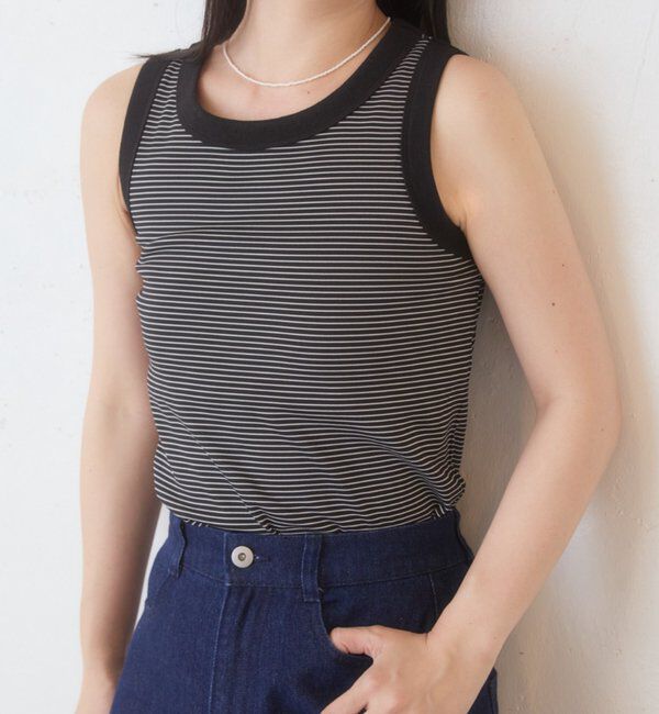  「B ボーダーカップ付きタンクトップ」|その他|