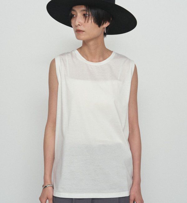  「シルケットノースリカットソー」|Tシャツ・カットソー|オフホワイト